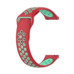 Cinturino per orologio in silicone bicolore xDfind da 22 mm (rosso, verde menta)