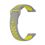 Cinturino per orologio in silicone bicolore xDfind da 22 mm (grigio giallo)