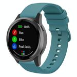 Cinturino per orologio in silicone piatto xDfind da 20 mm, colore puro (verde aghi di pino)
