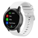Cinturino per orologio in silicone piatto xDfind da 20 mm (bianco)