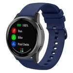 Cinturino per orologio in silicone piatto xDfind da 22 mm, colore puro (blu navy)