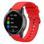 Cinturino per orologio in silicone piatto xDfind da 22 mm (rosso)