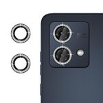 Per Motorola Moto G84 5G Klebol - Protezione per obiettivo fotocamera individuale con anello diamantato (nero)