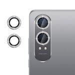 Per OnePlus Nord CE4 Lite 5G Klebol - Protezione per obiettivo fotocamera individuale con anello diamantato (argento)