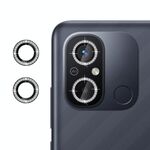 Per Redmi 12C 4G Klebol - Protezione per obiettivo fotocamera individuale con anello diamantato (nero)