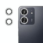 Per Redmi 13C 4G Klebol - Protezione individuale per obiettivo fotocamera con anello di diamanti (argento)