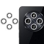 Per Redmi 14C Klebol - Anello protettivo con diamante per obiettivo della fotocamera individuale (argento)