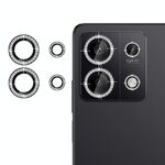 Per Redmi Note 13 Pro 5G Klebol - Protezione per obiettivo fotocamera individuale con anello di diamanti (nero)
