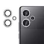 Per Redmi Note 13 Pro+ 5G Klebol - Protezione per obiettivo fotocamera individuale con anello di diamanti (argento)