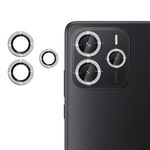 Per Redmi Note 14 4G 164,84 mm Klebol Protezione per obiettivo fotocamera individuale con anello di diamanti (argento)