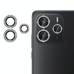 Per Redmi Note 14 5G Klebol - Protezione per obiettivo fotocamera individuale con anello di diamanti (nero)