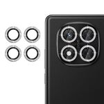Protezione per obiettivo fotocamera individuale Redmi Note 14 Pro 4G Klebol con anello di diamanti (argento)
