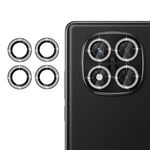 Per Redmi Note 14 Pro 5G Klebol - Protezione per obiettivo fotocamera individuale con anello di diamanti (nero)