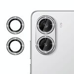 Per Redmi Turbo 4 Klebol - Protezione individuale per obiettivo della fotocamera con anello diamantato (nero)