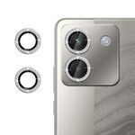 Per Xiaomi Poco M7 Pro 5G Klebol - Protezione individuale per obiettivo fotocamera con anello diamantato (argento)