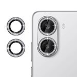Per Xiaomi Poco X7 Pro Klebol - Protezione individuale per obiettivo della fotocamera con anello diamantato (nero)