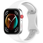 Cinturino in silicone con fibbia a farfalla per Huawei Watch Fit 4 Slim (bianco)