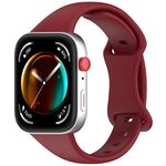 Cinturino in silicone con fibbia a farfalla per Huawei Watch Fit 4 Slim (rosso vino)