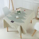 Tovaglia impermeabile in lino criptato per uso domestico, dimensioni: 100x140 cm (treccia bianca)
