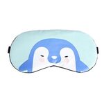 Cartoon Animal Cute Sleep Maschera per gli occhi Copertura per ombretto Massaggio Relax Maschera per gli occhi (Pinguino azzurro)
