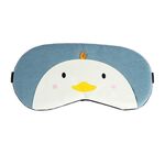 Cartoon Animal Cute Sleep Maschera per gli occhi Copertura per ombretto Massaggio Relax Maschera per gli occhi (Pulcino blu scuro)