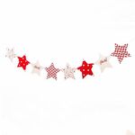 Stella a cinque punte Pull Flower Bunting Festa di compleanno Negozio di decorazioni per feste Dress up Layout Supplies (rosso)