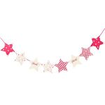 Stella a cinque punte Pull Flower Bunting Festa di compleanno Decorazione per feste Negozio Forniture per layout di abiti (rosa rossa)