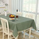 Tovaglia da pranzo in cotone, tovaglia decorativa, dimensioni: 70x70 cm (punti blu)