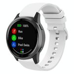 Cinturino per orologio in silicone piatto xDfind da 22 mm (bianco)