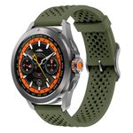 Cinturino in silicone xDfind da 20 mm (verde militare)