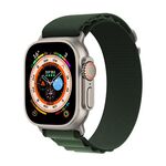 Cinturino per Apple Watch 42 mm / 41 mm / 40 mm / 38 mm xDfind Aline Nylon Loop (verde militare)