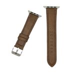 Cinturino per Apple Watch 46mm / 49mm / 45mm / 44mm xDfind Crazy Horse Texture Leather Watch Band (marrone)