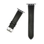 Cinturino per Apple Watch 42mm / 41mm / 40mm / 38mm xDfind Crazy Horse Texture Leather Watch Band (Nero)