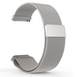 Cinturino per orologio in acciaio inossidabile Milanese xDfind da 22 mm (argento)