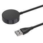 Cavo di ricarica magnetico in lega di alluminio xDfind per Samsung Galaxy Watch 7/6/5, porta: USB-A (nero)