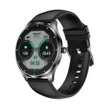 H77 1,43 pollici Schermo AMOLED Orologio intelligente per salute e fitness IP67 Impermeabile Supporto chiamate BT (Nero)