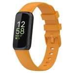 Cinturino in silicone tinta unita per Fitbit Versa 4 / Versa 3 / Sense2 / Sense xDfind, taglia: L (giallo)