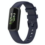 Cinturino in silicone tinta unita per Fitbit Versa 4 / Versa 3 / Sense2 / Sense xDfind, taglia: L (blu scuro)
