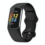 Cinturino in silicone xDfind per Fitbit Charge 6/5, taglia: S (nero)