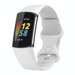 Cinturino in silicone xDfind per Fitbit Charge 6/5, taglia: L (bianco)