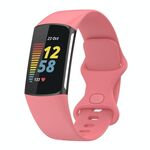 Cinturino in silicone xDfind per Fitbit Charge 6/5, taglia: L (rosso)