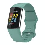 Cinturino in silicone xDfind per Fitbit Charge 6/5, taglia: L (verde aghi di pino)
