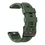 Cinturino per orologio sportivo in silicone Gamin xDfind da 26 mm, colore puro (verde militare)