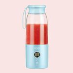 Vitamer USB Mini portatile spremiagrumi frullatore succo di frutta limone spremiagrumi alesatori bottiglia (blu)