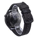 Cinturino per orologio in pelle con fibbia a tre stelle a sette linee da 20 mm (filo grigio nero)