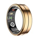 Anello intelligente R04 TAGLIA 13, supporta la frequenza cardiaca / ossigeno nel sangue / monitoraggio del sonno / scatta foto (oro rosa)