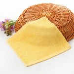 Strofinaccio quadrato piccolo in fibra di legno 2 pezzi (giallo)