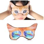 Maschera per occhi 3D Ombreggiatura Maschera per occhi stampata con animali dei cartoni animati che dorme (occhiali)