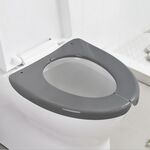 Tappetino per WC pieghevole portatile da viaggio Tappetino per coprisedile in plastica impermeabile (grigio)
