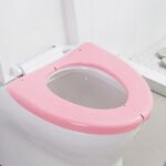 Tappetino per WC pieghevole portatile da viaggio Tappetino per coprisedile in plastica impermeabile (rosa)
